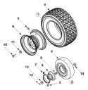 Page O Diagram and Parts List for 13A-325-402 2001 Yard Man Lawn Tractor